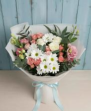 Букет цветов из:  Розы, Лизиантусы и Хризантемы #REPLACE_PRED# Фатеже