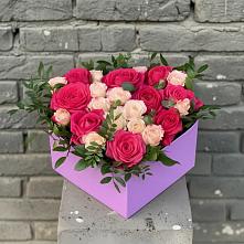Цветочная композиция из Розы в коробке #REPLACE_PRED# Фатеже