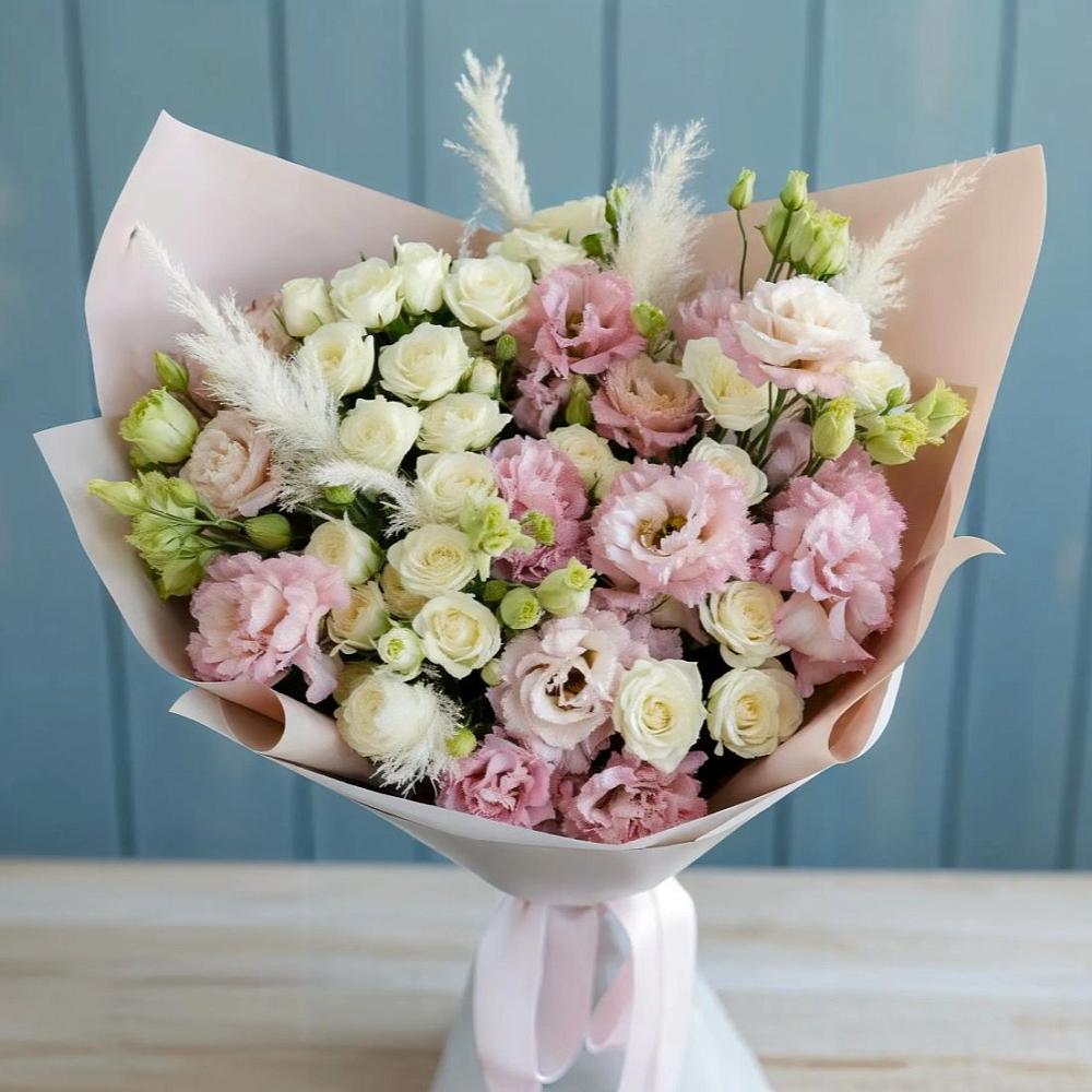 Букет цветов из: Альстромерии и Розы в Фатеже