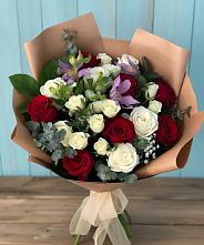 Букет цветов из:  Розы и Альстромерии #REPLACE_PRED# Фатеже