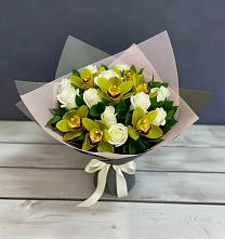 Букет цветов из:  Орхидеи и Розы #REPLACE_PRED# Фатеже