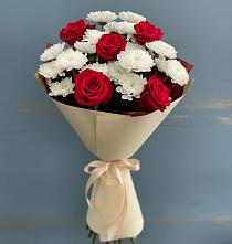 Букет цветов из:  Розы и Хризантемы в Фатеже