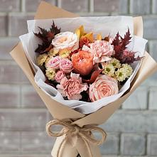 Букет цветов из:  Гвоздики, Хризантемы и Розы в Фатеже