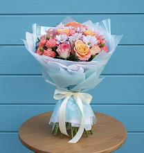 Букет цветов из:  Хризантемы и Розы #REPLACE_PRED# Фатеже