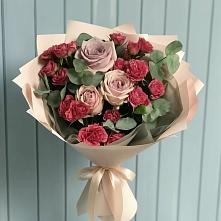 Букет цветов из:  Гвоздики и Розы в Фатеже