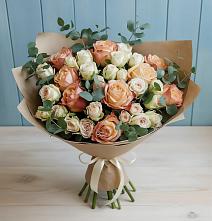 Букет цветов из:  Альстромерии и Розы в Фатеже