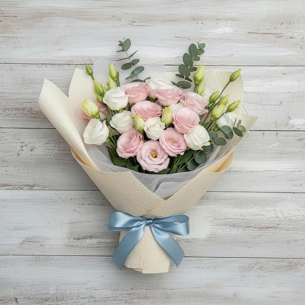 Букет цветов из: Лизиантусы в Фатеже